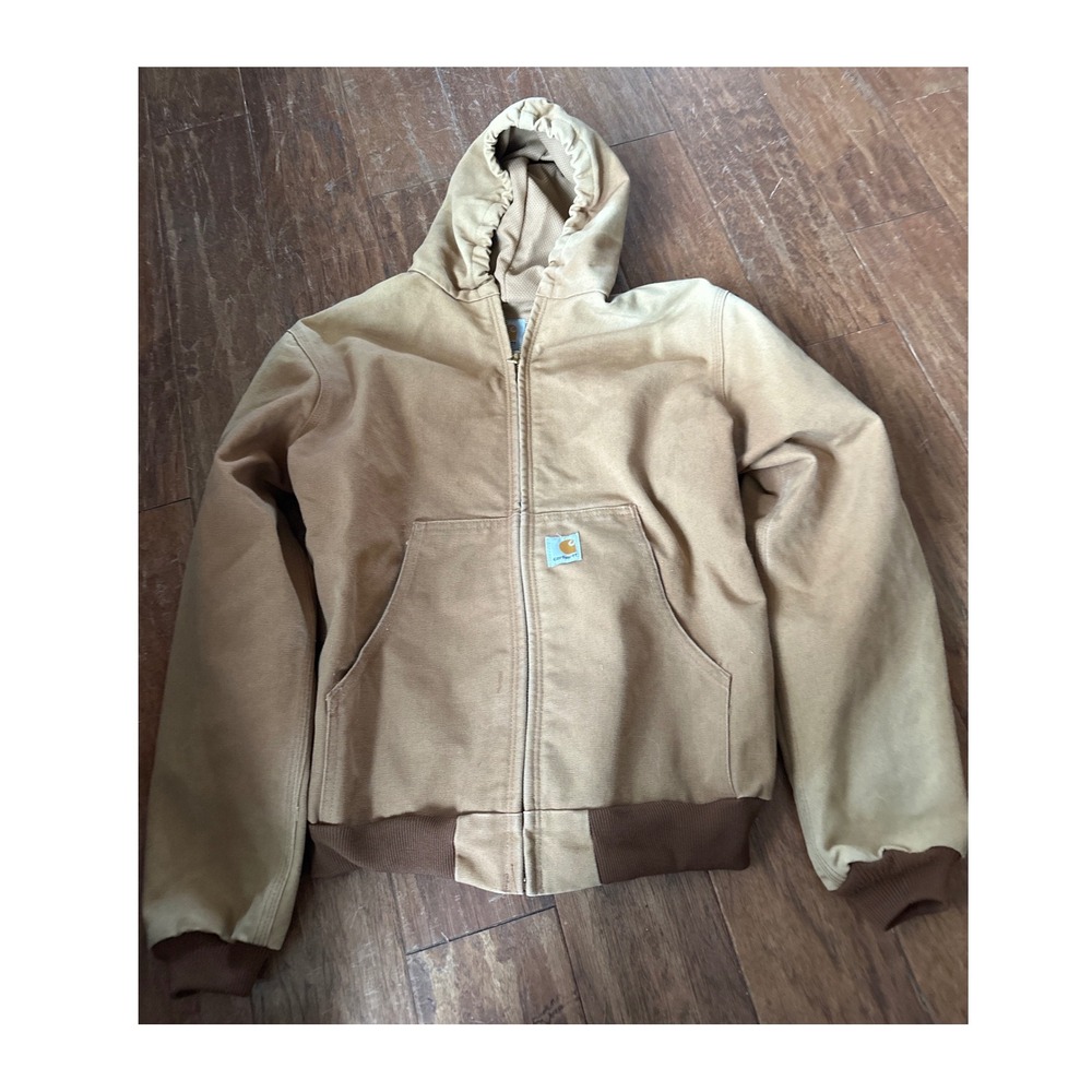 Carhartt Mens Y05‎ BRN Thermal Lined Duck canvas vintage
 Jacket Brown XL fade